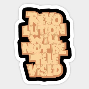 Revolution will not be Televised - Gil Scott-Heron - Soul and Jazz Legend Sticker